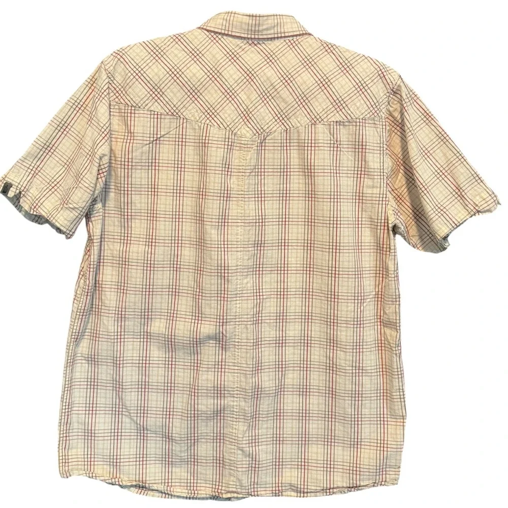 The North Face A5 Series Mens Medium‎ Plaid Short Sleeve Button Down Preppy